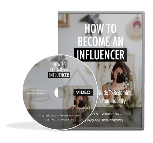 Product picture How To Become An Influencer Video Course